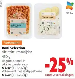 Colruyt Linguine scampi in pikante tomatensaus aanbieding