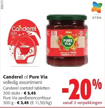 Colruyt Canderel zoetstof tabletten 300 stuks aanbieding