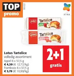 Colruyt Lotus Tartelice Framboos 6 x 57,5 g aanbieding