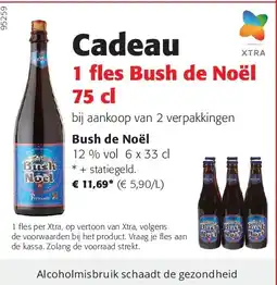 Colruyt Bush de Noël 12 % vol 6 x 33 cl aanbieding