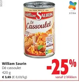 Colruyt William Saurin Dé cassoulet 420 g aanbieding