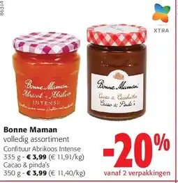 Colruyt Bonne Maman Confituur Abrikoos Intense 335 g aanbieding