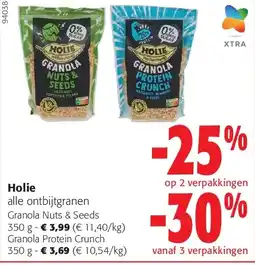 Colruyt Holie Granola Nuts & Seeds 350 g aanbieding
