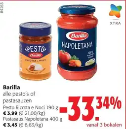 Colruyt Barilla Pesto Ricotta e Noci 190 g aanbieding