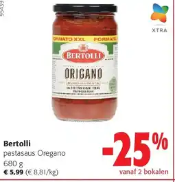 Colruyt Bertolli pastasaus Oregano 680 g aanbieding