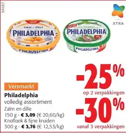 Colruyt Philadelphia Zalm en dille 150 g aanbieding