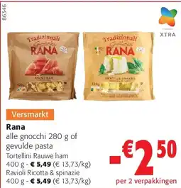 Colruyt Rana Tortellini Rauwe ham 400 g aanbieding