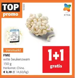 Colruyt FME witte beukenzwam 150 g aanbieding