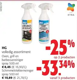 Colruyt HG Schimmelvlekkenreiniger spray 500 ml aanbieding