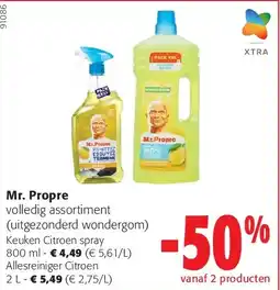 Colruyt Mr. Propre Keuken Citroen spray 800 ml aanbieding