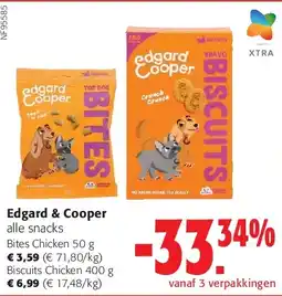 Colruyt Edgard & Cooper Bites Chicken 50 g aanbieding