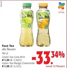 Colruyt Fuze Tea Green Tea Lime Mint aanbieding