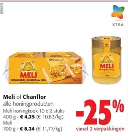 Colruyt Meli honingkoek 10 x 2 stuks 400 g aanbieding