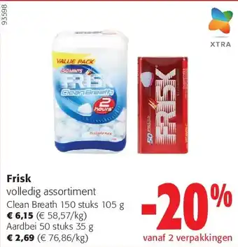 Colruyt Frisk Clean Breath 150 stuks 105 g aanbieding