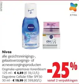 Colruyt Nivea Oogmake-upremover Korenbloem 125 ml aanbieding