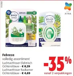 Colruyt Febreze Luchtverfrisser Elektrisch Ochtenddauw aanbieding