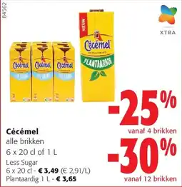 Colruyt Cécémel Less Sugar 6 x 20 cl aanbieding