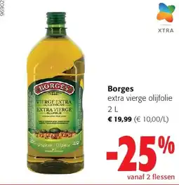 Colruyt Borges extra vierge olijfolie 2 L aanbieding