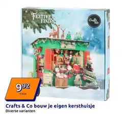 Action Crafts & Co bouw je eigen kersthuisje aanbieding