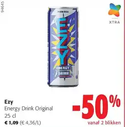 Colruyt Ezy Energy Drink Original 25 cl aanbieding
