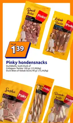 Action Pinky hondensnacks aanbieding