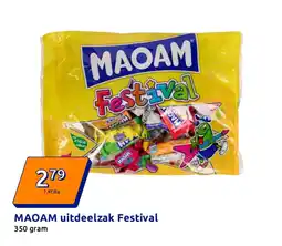 Action MAOAM uitdeelzak Festival aanbieding