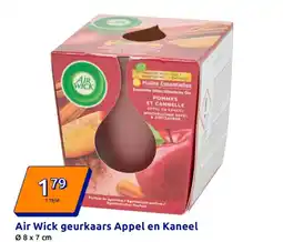 Action Air Wick geurkaars Appel en Kaneel aanbieding