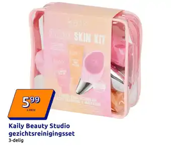 Action Kaily Beauty Studio gezichtsreinigingsset aanbieding