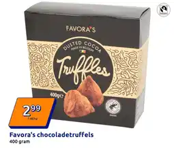 Action Favora's chocoladetruffels aanbieding