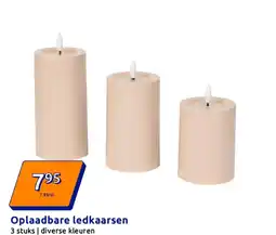 Action Oplaadbare ledkaarsen aanbieding