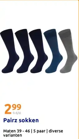Action Pairz sokken aanbieding