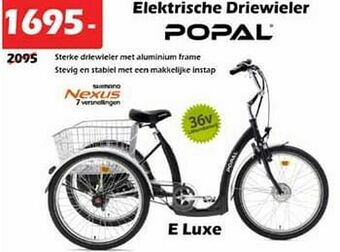 iTEK Popal elektrische driewieler aanbieding
