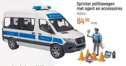 Freetime Sprinter politiewagen met agent en accessoires aanbieding