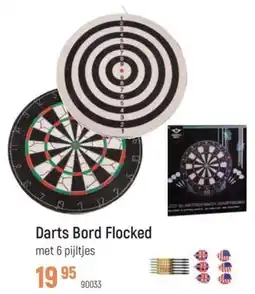 Freetime Darts Bord Flocked aanbieding
