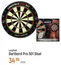 Freetime Longfield Dartbord Pro 501 Sisal aanbieding