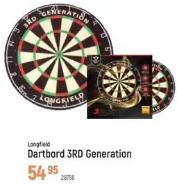 Freetime Longfield Dartbord 3RD Generation aanbieding