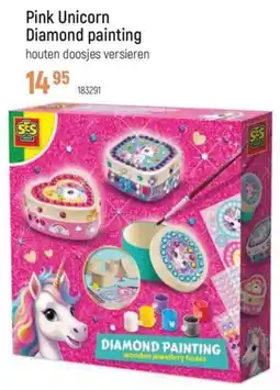 Freetime Pink Unicorn Diamond painting aanbieding