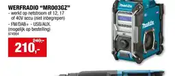 Hubo Makita MR003GZ werfradio aanbieding