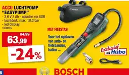 Hubo Bosch EasyPump accu luchtpomp set + zakje aanbieding