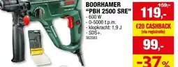 Hubo Bosch PBH 2500 RE SDS-Plus boorhamer 600W aanbieding