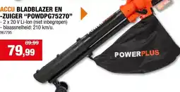 Hubo Powerplus Dual Power POWDPG75270 accu bladblazer en -zuiger 2x20 V zonder accu aanbieding