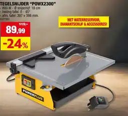 Hubo Powerplus POWX2300 tegelsnijder 800W + accessoires aanbieding