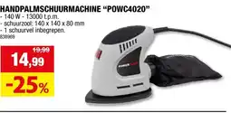 Hubo Powerplus EG POWC40200 handpalmschuurmachine 130W aanbieding