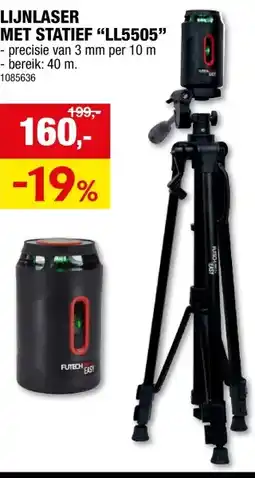 Hubo Futech Easy LL5505 lijnlaser + statief aanbieding