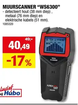 Hubo Futech Easy WS6300 muurscanner LCD aanbieding