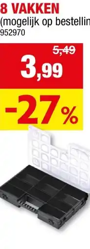 Hubo Tandem A 300 organizer 28,4x18,2x5 cm 8 compartimenten aanbieding