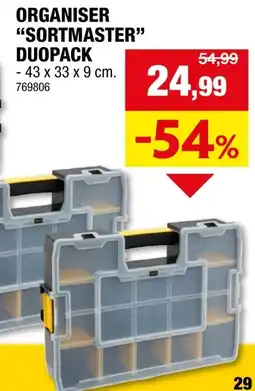 Hubo Stanley Sortmaster organizer duopack 43x33x9 cm aanbieding
