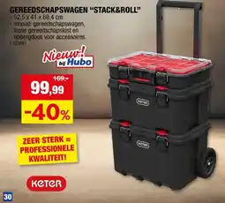 Hubo GEREEDSCHAPSWAGEN STACK&ROLL aanbieding