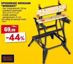 Hubo Black+Decker Workmate 550 werkbank 61cm 250kg aanbieding