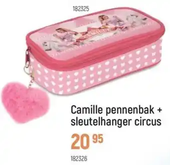 Freetime Camille pennenbak + sleutelhanger circus aanbieding
